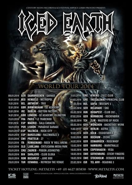 Poster eveniment Iced Earth
