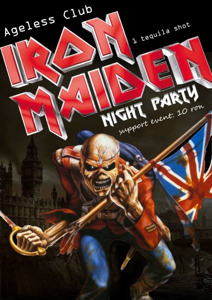 Poster eveniment Petrecere Iron Maiden
