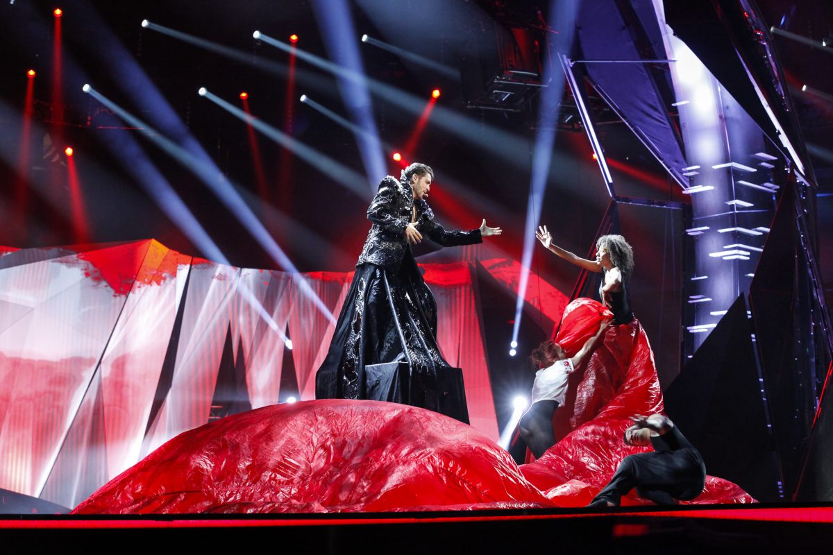 Cezar Ouatu - primele repetiții pe scena din Malmo, Suedia pentru Eurovision 2013