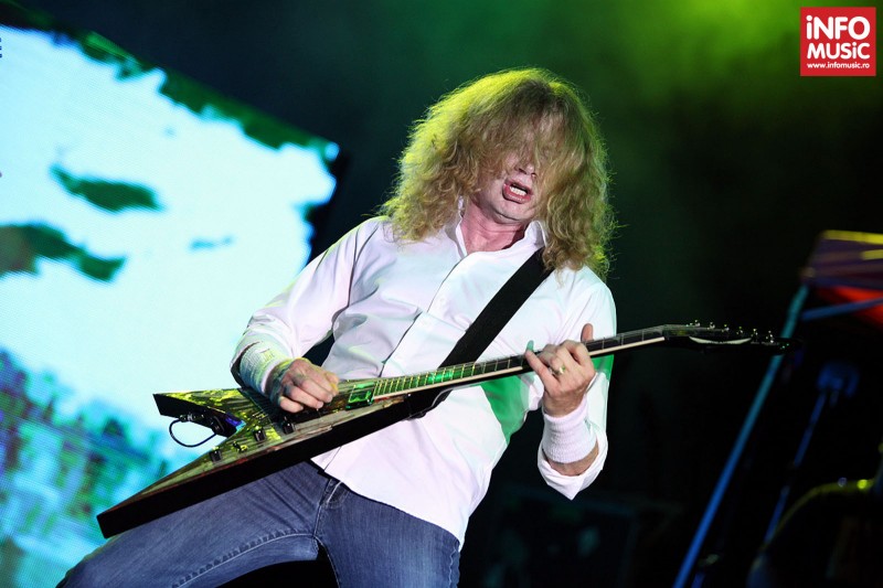 Dave Mustaine - Megadeth a început turneul de promovare  Super Collider cu un concert la Arenele Romane pe 22 mai 2013