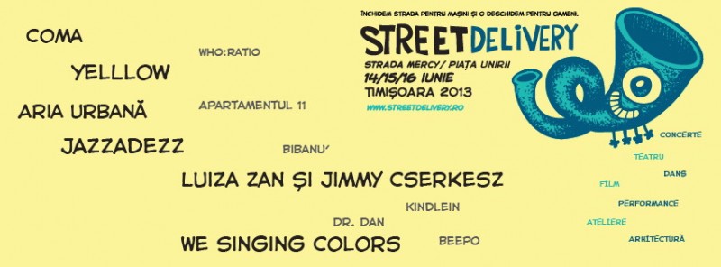 Poster eveniment Street Delivery Timișoara 2013