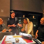 Justin Timberlake, Jay-Z, Nas și Timbaland în studio, iunie 2013