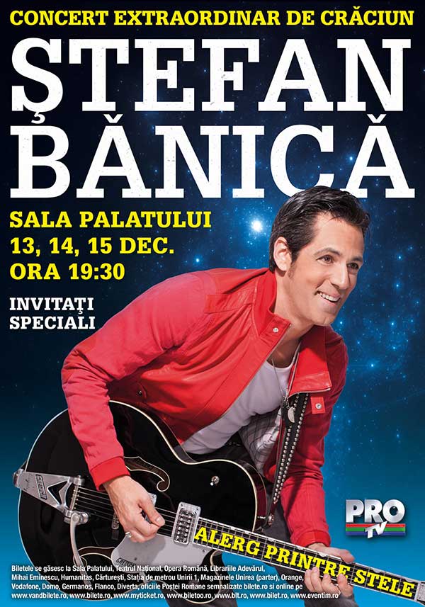 Poster concerte de Craciun Stefan Banica - Alerg printre stele