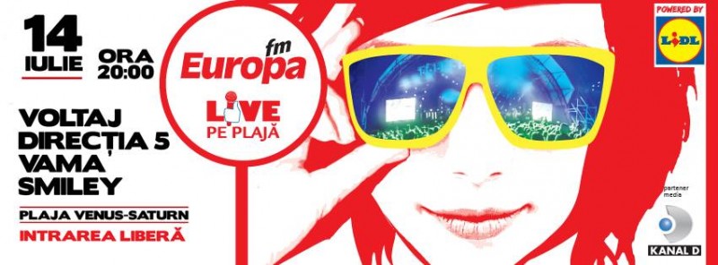 Poster eveniment Europa FM LIVE PE PLAJĂ