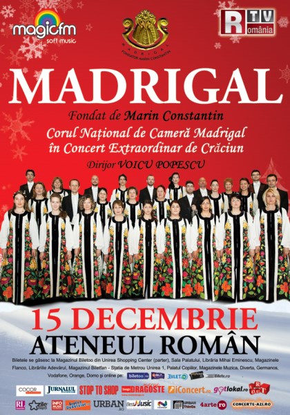 Poster eveniment Corul Madrigal