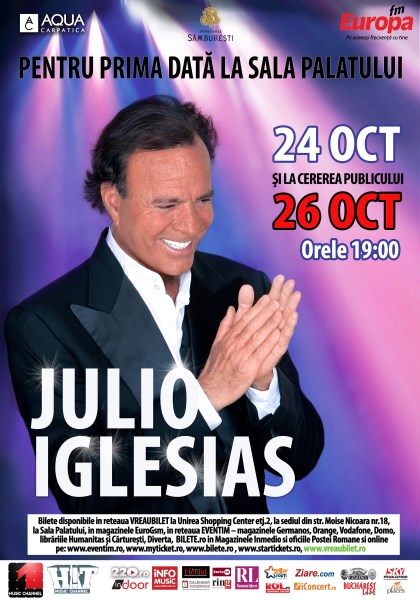Poster eveniment Julio Iglesias