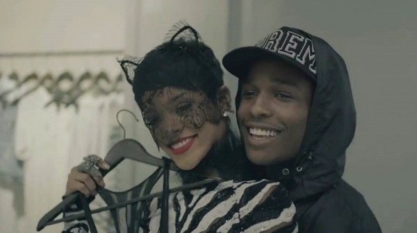 ASAP Rocky și Rihanna în clipul "Fashion Killa"