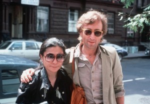 Yoko Ono și John Lennon (22 august 1980, New York)