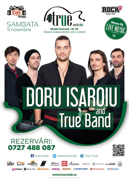 Poster eveniment Doru Isaroiu & True Band