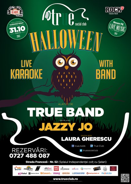 Poster eveniment True Halloween Karaoke