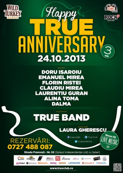 Poster eveniment Aniversare True Club