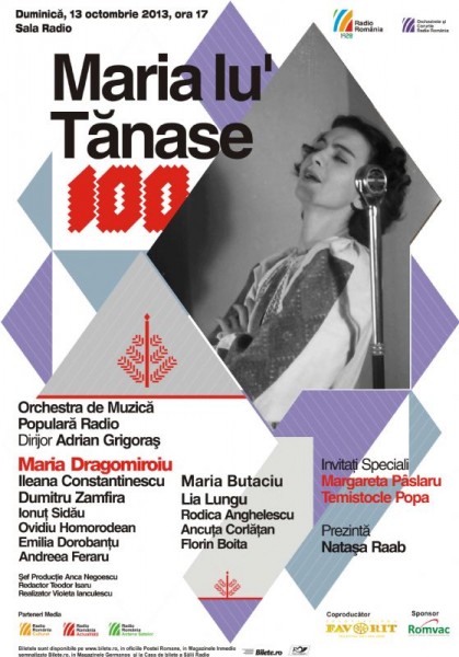 Poster eveniment Centenar Maria Tănase