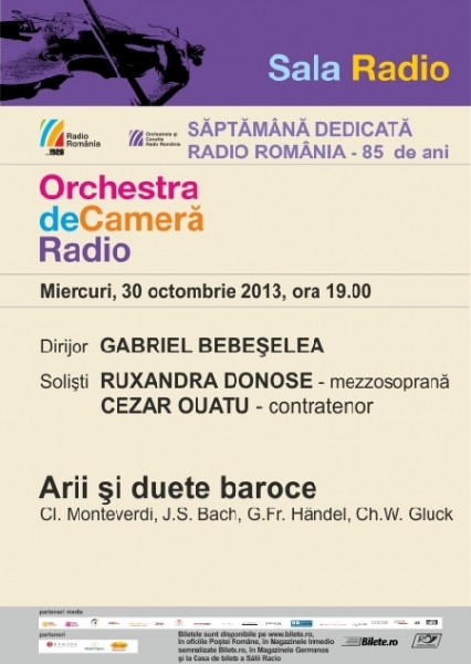 Poster eveniment Orchestra de Cameră Radio - Cezar Ouatu