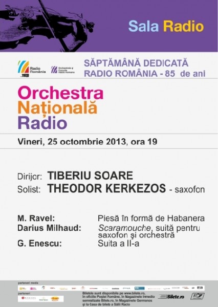 Poster eveniment Orchestra Națională Radio - Tiberiu Soare