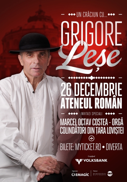 Poster eveniment Grigore Leșe