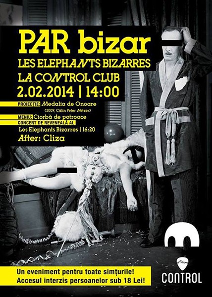 Poster eveniment Les Elephants Bizzares