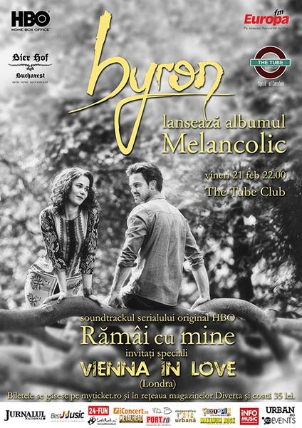 Poster eveniment byron - lansare soundtrack Ramai cu mine