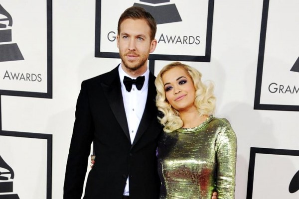 Rita Ora și Calvin Harris la Grammy Awards 2014