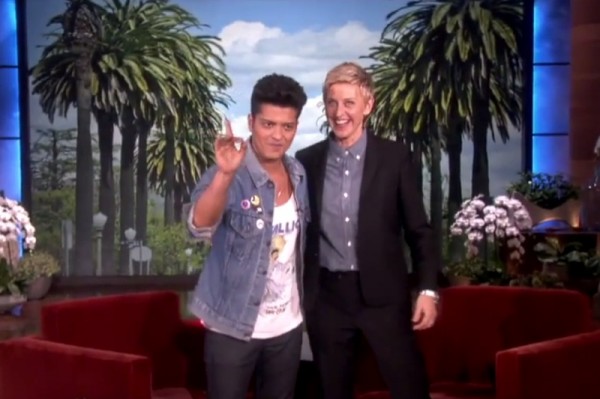 Bruno Mars, discurs motivațional la Ellen