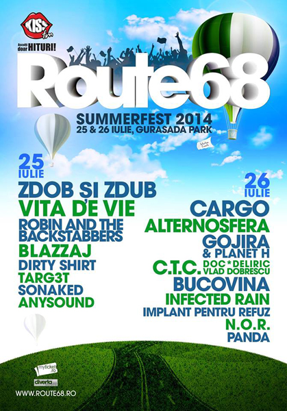 Poster eveniment Route68 Summerfest 2014