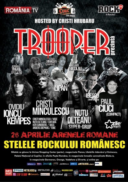 Poster eveniment Stelele Rockului Românesc