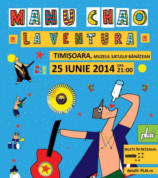 Poster eveniment Manu Chao