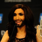 Conchita Wurst la conferinta post-finala Eurovision 2014