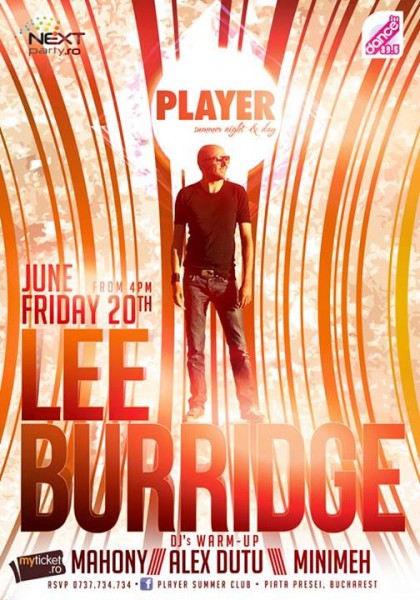 Poster eveniment Lee Burridge