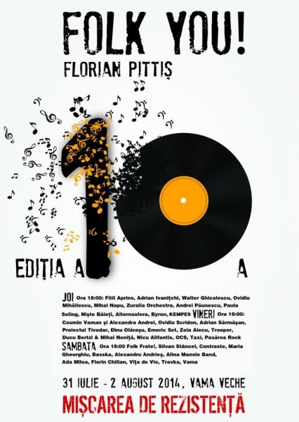 Poster eveniment Folk You! Florian Pittiș 2014