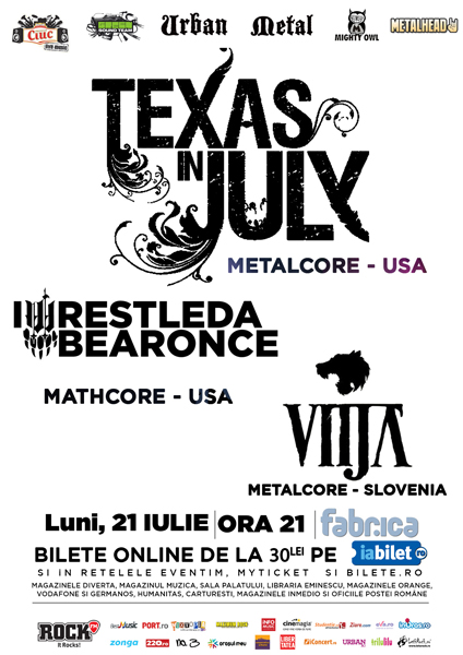 Poster eveniment Texas In July si I Wrestled a Bear Once
