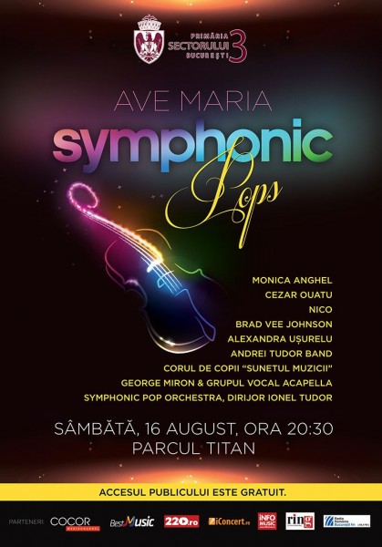 Poster eveniment Ave Maria Symphonic Pops