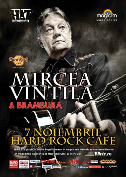 Mircea Vintilă și Brambura la hard Rock Cafe pe 7 noiembrie 2014