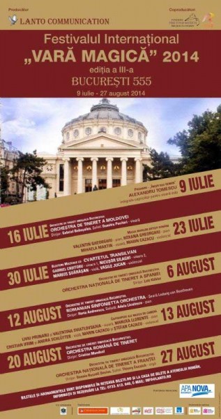 Poster eveniment Festivalul International Vara Magică 2014