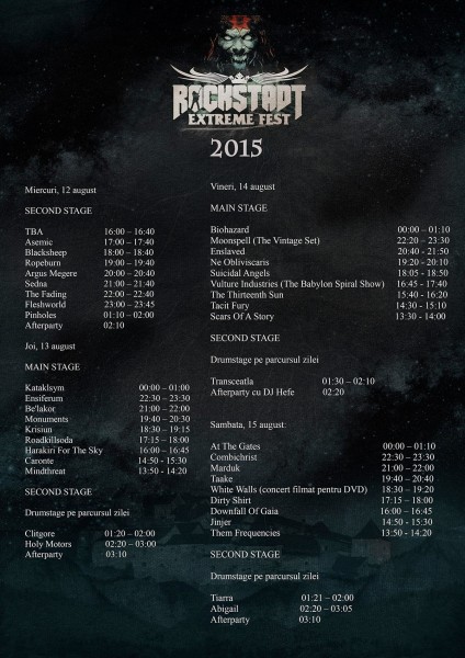 Program Rockstadt Extreme Fest 2015