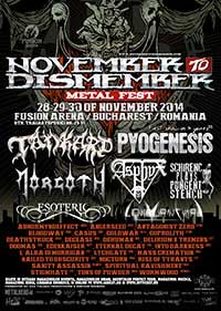 Poster eveniment November to Dismember Metal Fest 2014