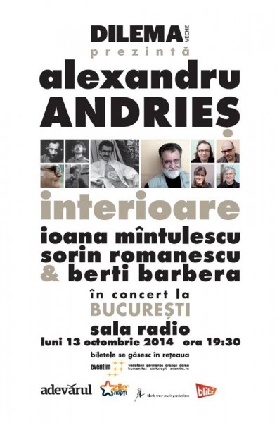 Poster eveniment Alexandru Andries - Interioare