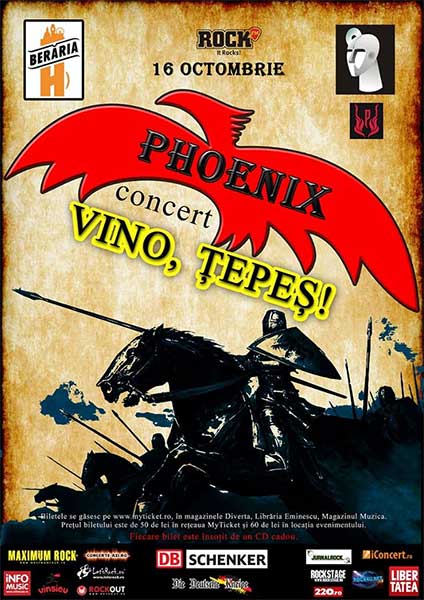 Poster eveniment Phoenix - Vino, Țepeș!