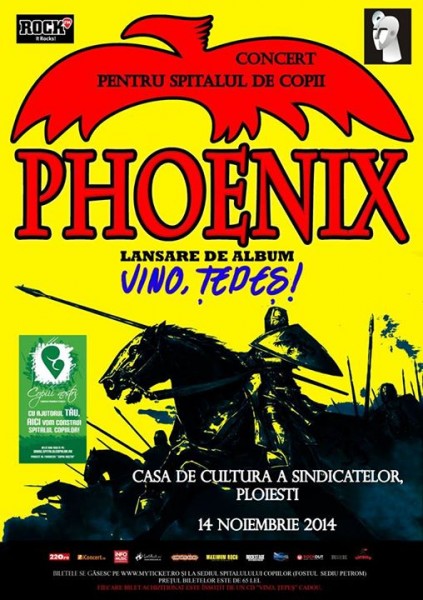 Poster eveniment Phoenix - Lansare album \"Vino, Țepeș!\"