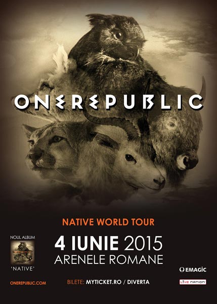 Poster eveniment OneRepublic