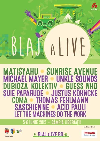 Poster eveniment Blaj aLive 2015