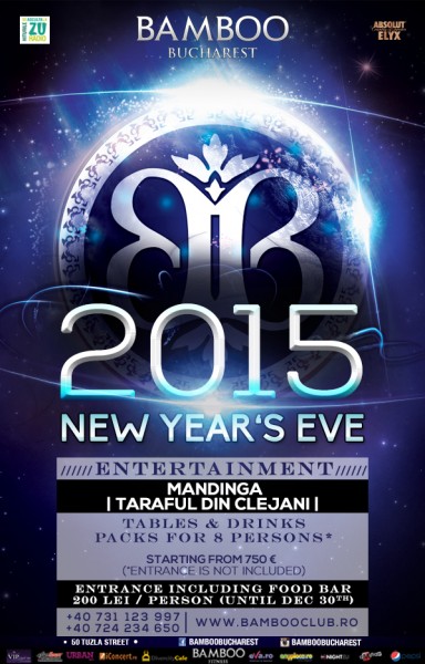 Poster eveniment Revelion Bamboo 2015
