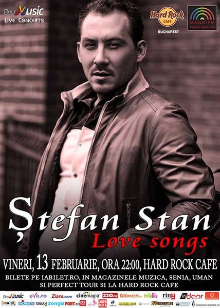 Poster eveniment Ștefan Stan - Love Songs