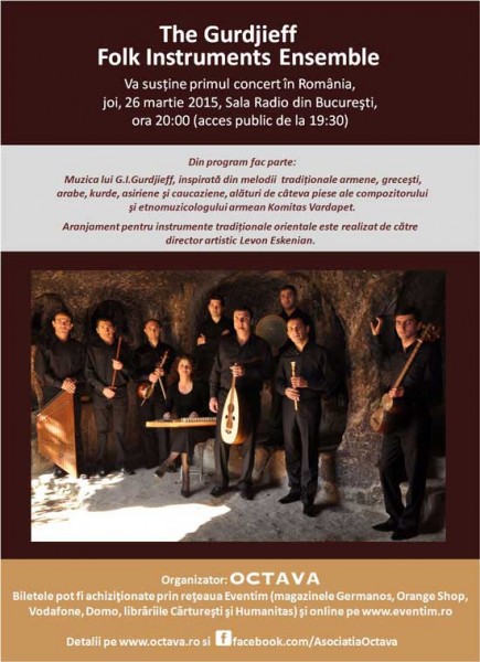 Poster eveniment The Gurdjieff Folk Instruments Ensemble