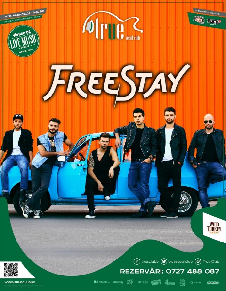 Afiș Concert FreeStay 30 ianuarie 2015 True Club
