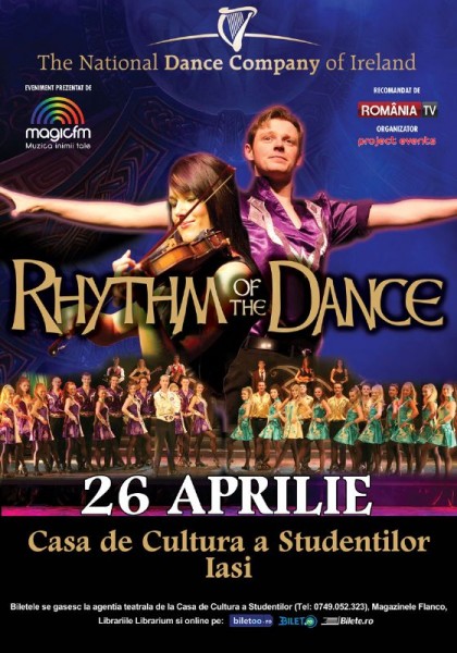 Afiș Rhythm of the Dance spectacol la Iași 2015