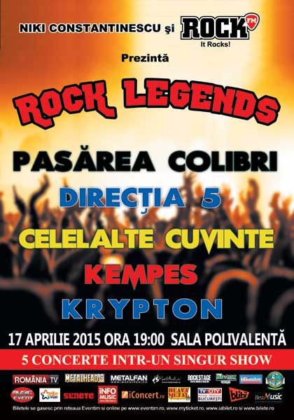 Poster eveniment ANULAT - ROCK LEGENDS 2015