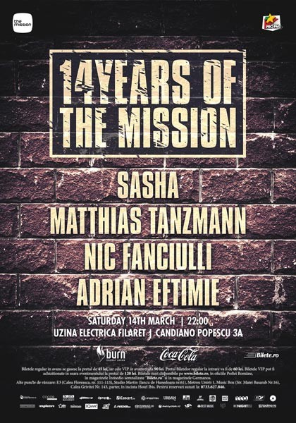 Poster eveniment 14 Years of The Mission