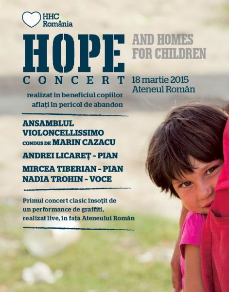 Afiș Hope Concert 18 martie 2015