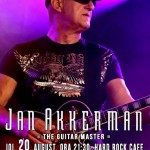 Afiș concert Jan Akkerman la Hard Rock Cafe