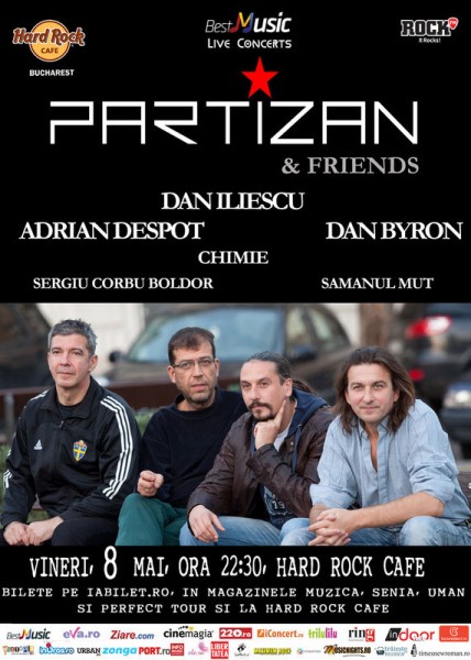 Afiș concert Partizan and Friends la Hard Rock Cafe
